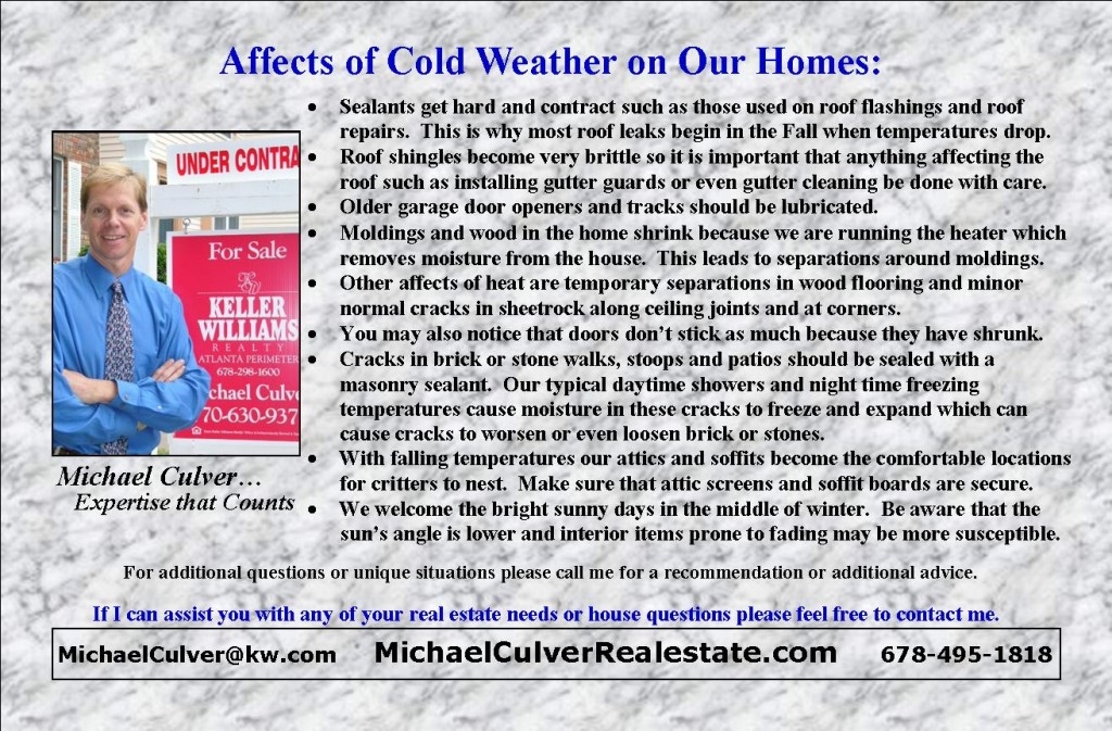 Affects of Cold Weather on Homes